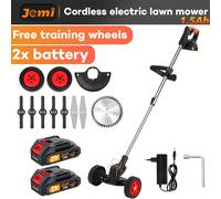 TEMU Recortadora de césped eléctrica inalámbrica Jemi Tool, recargable con batería de 21V para cortar , adecuada para recortar césped en jardines y patios