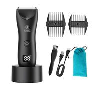 TEMU Recortadora Profesional de Corporal con Uso Húmedo/ IPX7, Cuchilla de Cerámica Reemplazable - Afeitadora Eléctrica de Bolas para Hombres y Mujeres, Batería de Litio Recargable