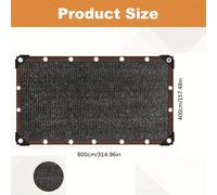 TEMU Red de Cobertura para Hojas de Piscina - Malla Rectangular Gruesa para Piscinas Enterradas y Elevadas, Cubierta de Pantalla de Invierno con Ojales , Hojas, Material PE Duradero