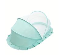 TEMU Red Mosquitera Plegable de Cobertura Completa para Niños y Adolescentes - de Cama de Poliéster Transpirable con Diseño , Protección Portátil contra para Cuna, Cama, Viaje - Rosa/Verde/Azul