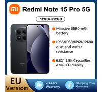 TEMU REDMI Note 15 Pro 5G Negro 12GB RAM 512GB ROM (No adaptador de corriente)