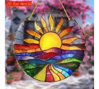 TEMU Redonda de Acrílico 2D , Captador del en , Decoración para Todas , Adorno Colgante para Ventana, Decoración del Porche, Decoración del Hogar y Jardín, Dormitorio, 1 Pieza