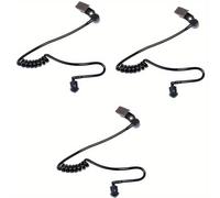 TEMU Reemplazo de Auricular de Radio, Tubo de Bobina Acústica para Motorola Baofeng Kenwood Walkie Talkie y Auricular de Radio Bidireccional (Paquete de 3), Sin Batería