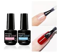 TEMU REFINAIL Juego de 2 Piezas de Super y Base Coat - Set de Esmalte de Uñas, Primer, , y Duradero, Adecuado para Gel de Lámpara LED, Ideal para Uso en Casa o , Regalo de Esmalte de Uñas para Mujeres