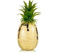 TEMU Reflectante de Espejo Disco - Decoración Dorada de de 4X9'' para Mesas, Bares y (9'', Dorado)