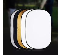 TEMU Reflector de fotografía plegable 5 en 1, gran ovalado portátil para de video, difusor de luz plegable para sesiones de fotografía, y color ajustables, reflector de luz para fotografía.