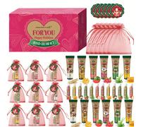 TEMU Regalo de San Valentín 96pcs/ Regalo Navideño Crema de Manos Labial Tarjetas de Navidad y Bolsas de Regalo de Acción de Gracias Regalo para Novia y Damas de Honor Distribución