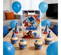 TEMU Regalo para Ella/Él 10pcs Bolso de , Bolso de Regalo de de Sonic Hedgehog Azul, Decoración de , Decoración de , Decoración de , Bolsa de Decoración para Pequeños Artículos