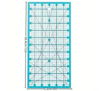 TEMU Regla Acrílica Transparente: Antideslizante, de Calidad, Ideal para Medidas Precisas en Costura y Acolchado