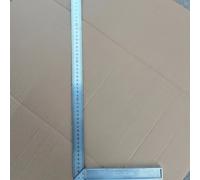 TEMU Regla de Ángulo de Aluminio de 500 mm, Metálica de Ángulo para Herramientas de Medición en Carpintería