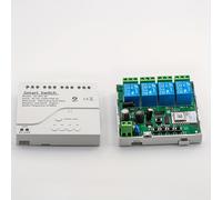 TEMU Relé Zigbee Tuya Smart de 4 Vías para con Control Remoto & RF433MHz - AC85V-250V/USB5V, Soporta 2200W/10A