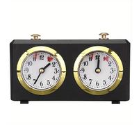 TEMU Reloj de ajedrez mecánico profesional para competiciones, con diseño retro y funcionalidad portátil, ideal para hacia y hacia abajo, como regalo o accesorio de , sin batería.