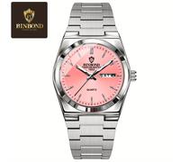 TEMU Reloj de Mujer BINBOND Premium para Negocios - Accesorio Elegante y Duradero, y con Calendario, de Acero Inoxidable y Cuarzo