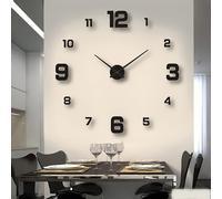 TEMU Reloj de Pared 3D DIY, , Sin , Silencioso, Minimalista y en Acrílico para Decoración de Salón, Dormitorio, Oficina en Casa, Hotel o Cafetería