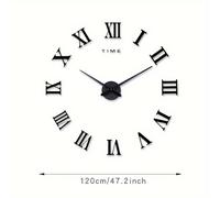 TEMU Reloj de Pared Acrílico Glowtick Compatible con Números Vintage y Manecillas, Panel de Forma Irregular, Decoración Fácil de DIY, Instalación (Sin Herramientas) - Ideal para Oficina