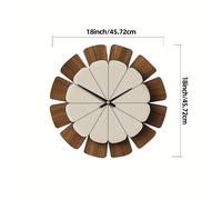 TEMU Reloj de Pared Decorativo de Madera Reloj Silencioso Artístico a Pilas Decoración para el Hogar de 14 16 18 pulgadas Reloj de Madera Vintage Decoración para Cocina, , Dormitorio, Oficina