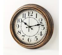 TEMU Reloj de Pared Elegante de Vintage de 11.8" - Silencioso, Sin , a Pilas con Diseño de de Madera , para Cocina, o Decoración de Oficina, Reloj de Pared para