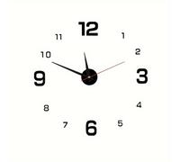 TEMU Reloj de Pared Silencioso Minimalista Autoadhesivo, Reloj Decorativo DIY para o Estudio, Reloj Digital, Reloj Adhesivo con Espejo para Oficina, Dormitorio y Decoración del Hogar