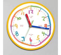 TEMU Reloj de Pared Silencioso y Colorido con Segmentos Educativos, Ideal para Regalar y Decorar el Hogar