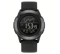 TEMU Reloj Deportivo para Hombres SANDA - Multifuncional con podómetro, , metrónomo, despertador, pantalla digital resistente , correa de nailon - Regalo ideal para hombres en vacaciones