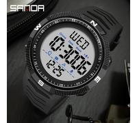 TEMU Reloj Digital para Hombre SANDA - Resistente , Iluminación Nocturna, Función de Alarma, Banda de Goma, Reloj Deportivo Versátil Multirronda, Adiciones Casuales | Pantalla Digital | Reloj