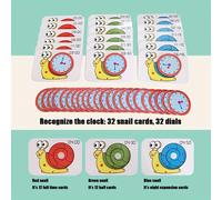 TEMU Reloj Educativo de Enseñanza, Juego de Aprendizaje del para Preescolar, Juegos de Matemáticas para Jardín de , Reconocimiento del y Desarrollo , Juguete Educativo, Regalo Ideal para Niños
