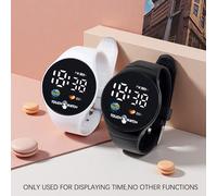 TEMU Reloj electrónico para estudiante, 2 piezas, con números LED grandes, estilo deportivo simple, reloj digital unisex, regalo de reloj para pareja