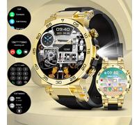 TEMU Reloj Inteligente LIGE de Moda con Pantalla de 1.53 Pulgadas para Hombres, Fotos Inalámbricas, 100 Deportivos, Luz LED, Pronóstico del , Notificaciones, Reproducción Musical y Asistente de Voz