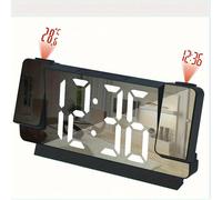 TEMU Reloj LED de Proyección, Alarma Electrónica con y Proyector Digital de Pared
