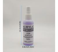 TEMU Removedor de Esmalte para Uñas de Salón, Extensiones Cristal y Press-Ons - Botella Spray de 75ml Gran Capacidad, Ideal para a la Manicura