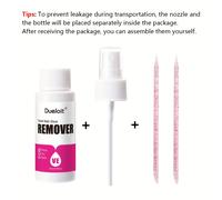 TEMU Removedor de Pegamento en Spray Mejorado 30ml con , Eliminador de Esmalte para Uñas Acrílicas y Postizas, Remoción Rápida en 15 , Seguro para Uñas Naturales