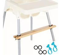 TEMU Reposapiés Ajustable de Madera Natural para Silla con Patas de Goma Antideslizantes - Escalón para Alimentación, Accesorio para Silla y Plataforma de Descanso Estable