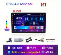 TEMU Reproductor de medios para coche de 10" con 1GB de RAM, 32GB de ROM, 10.0, DIN, de audio estéreo, WiFi, GPS, pantalla multifuncional para Toyota, Kia, Hyundai, - de audio universal para vehículos