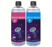 TEMU Resina Epoxi Transparente 1:1 para , para Fundición de Encimeras de Mesa y Bar, Kit de Poliresina Transparente de Calidad para Manualidades, en , Moldeo y Joyería con