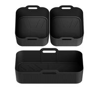 TEMU Revestimiento de Silicona de Gran Capacidad para Freidora de Aire - Resistente al , Cesta Reutilizable de Grado Alimenticio para Horno y Vaporera