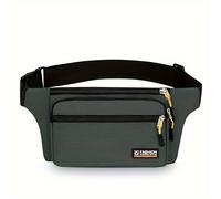 TEMU Riñonera deportiva para hombre con múltiples compartimentos y gran capacidad en la cintura