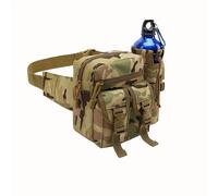 TEMU Riñonera Deportiva para Hombre, Riñonera Táctica de Nylon con Bolsillos para Botellas de Agua y Teléfonos, Ideal para Actividades al Aire Libre como Camping, Senderismo, Caza y Escalada