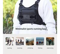 TEMU Riñonera Multifuncional para Hombre, Ideal para Senderismo, Entrenamiento, Running y Deportes; Bolsa de Herramientas Estilo Chaleco para Ciclismo y Almacenamiento