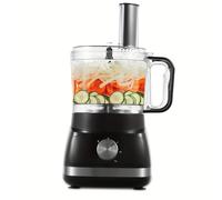 TEMU Robot de Cocina 800W, Picadora Multifunción Negra de 2L, Cortador Compacto Velocidades, Amasadora