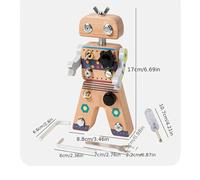 TEMU Robot de Enchufe, Juguete Educativo Manual Desarrollo de la Coordinación -Ojo Ejercicios de , y Habilidad para Problemas, Juego de Juguete de Herramienta , Regalo de Navidad, Regalo de