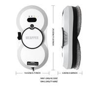 TEMU Robot Inteligente de Limpieza de Ventanas para Black Friday y Navidad, con Rociado Automático de Agua, Control Remoto y Planificación, 10 Paños de Limpieza