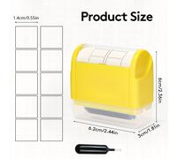 TEMU Rodillo de práctica de sello de cara con rejilla y línea, automática de tinta para ejercicios de caligrafía , escritura infantil en inglés y lineal, así como cálculos matemáticos
