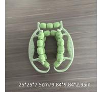 TEMU Rodillo de relajación de fascia muscular de pantorrilla con abrazadera de pierna de 29 ruedas, masajeador manual completo para piernas, de plástico, masajeador de piernas