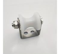 TEMU Rodillo de Rueda de Nylon de Deslizamiento Funssor con Soporte de Acero Inoxidable - Ideal para Varillas de Tubo de 12-30mm, Puertas Corredizas y Máquinas Industriales