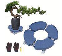 TEMU Rodillo para plantas Rodillo para flores 400Kg Ajustable 40-58Cm Base rodante