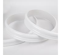 TEMU Rollo de 3 metros de moldura decorativa de PVC autoadhesiva, con línea de yeso y adhesivo incorporado para una fácil instalación, ideal para decorar paredes de de TV en y renovaciones del hogar