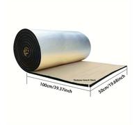 TEMU Rollo de Aislamiento de Aluminio Autoadhesivo de 5 mm de Grosor - Aislamiento Resistente al e Ignífugo para Techos, Térmica de Protección Solar para Tejados