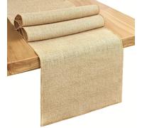 TEMU Rollo de arpillera beige natural de 40/45/50 cm de ancho metros de largo - Ideal para manualidades, manteles navideños y cortinas para sillas, decoraciones de