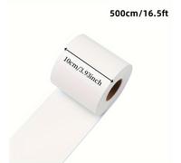 TEMU Rollo de cinta adhesiva blanca de 16.5 pies - Cenefa de pared de pelar y pegar, cornisa de techo, decoración de cocina y baño - Impermeable, superficie de plástico