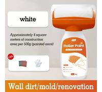 TEMU Rollo de Pintura para Reparación de Paredes Interiores, Cabezal Desmontable - Herramienta Práctica y Rápida para Decoración, Renovación y del Hogar - 500g